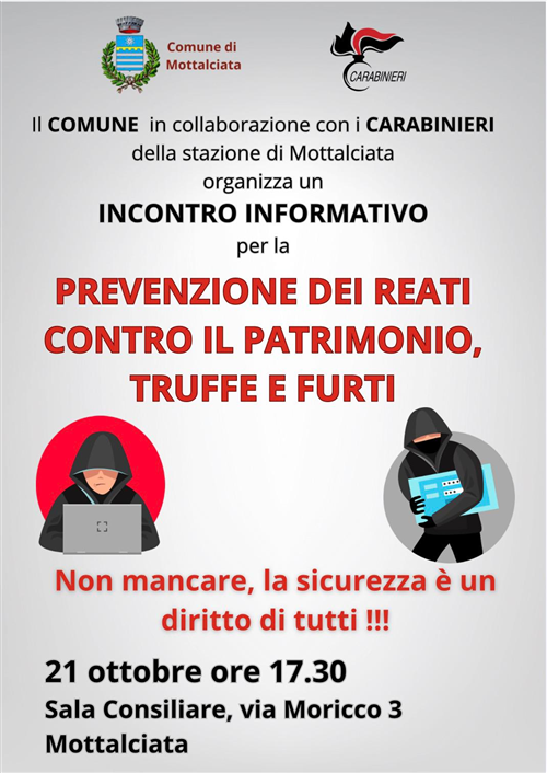 Pomeriggio Informativo sulla Sicurezza contro le Truffe